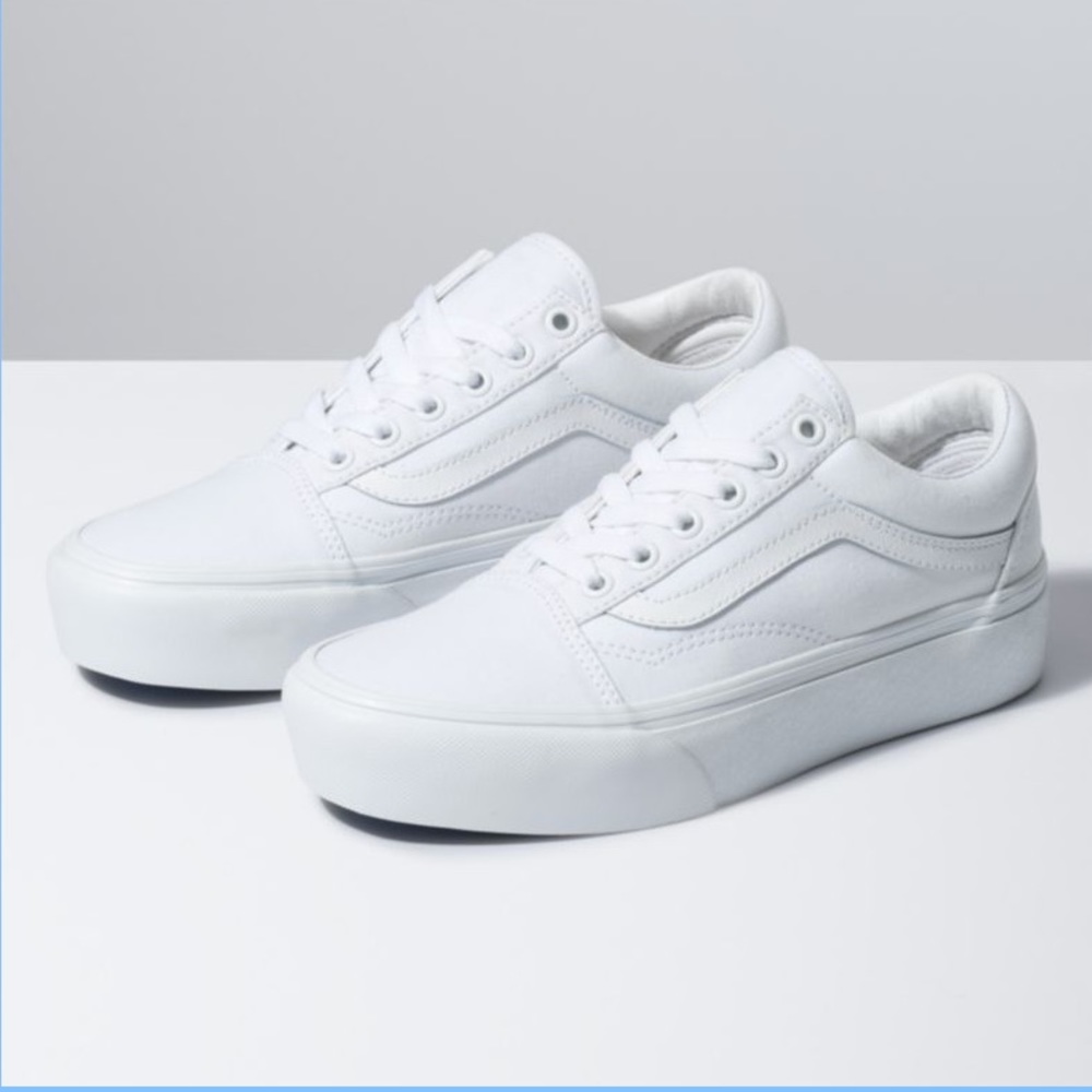 Vans Old Skool Platform White Sneaker